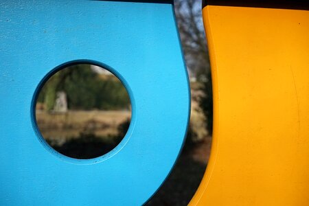 Wall wood blue