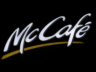 Mccafe mcdonalds shield photo