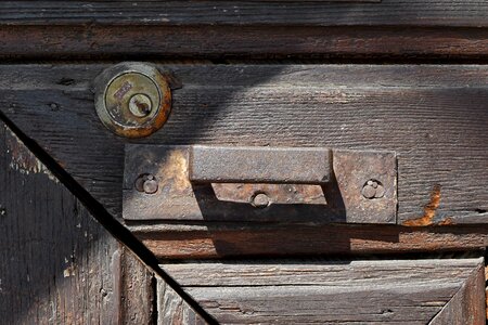 Carpentry keyhole wooden photo