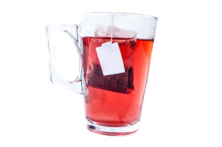 Teabag mug glass photo