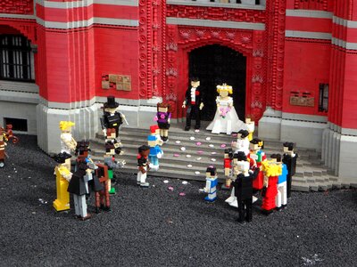 Lego out of legos built photo