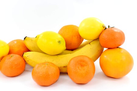 Banana fruit oranges photo