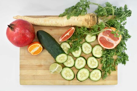 Cucumber grapefruit mandarin photo