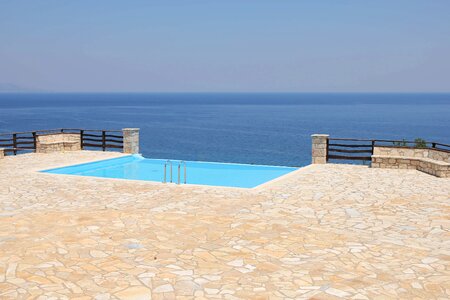 Swimming Pool panorama horizon photo