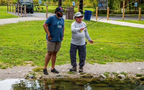 Fly fishing clinic on Hatchery Creek-2 photo