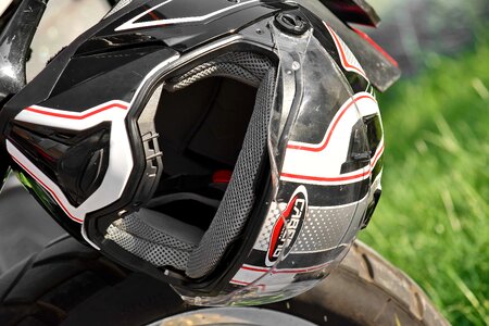 Equipment helmet motorcycle photo