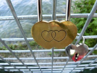 Romantic castle padlock photo