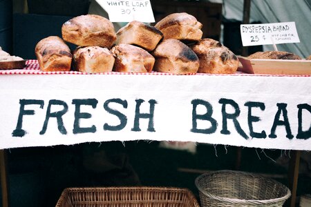 Fresh Bread Rustic Sign photo