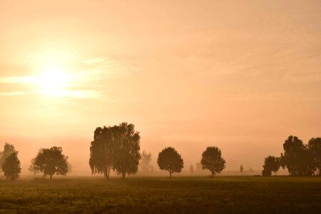 Atmosphere backlight countryside photo