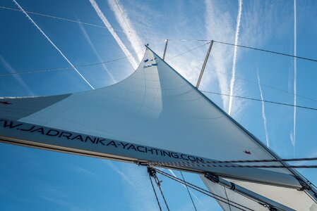 Main sail sky sailing