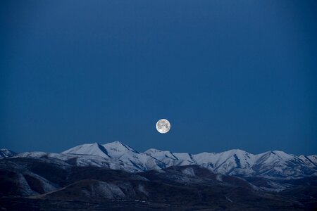 Moon summit landscape photo