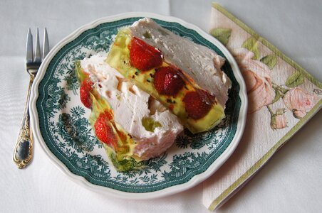 Strawberries dessert afternoon tea photo