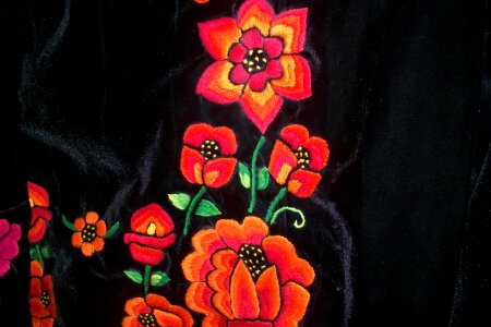 Artistic red floral