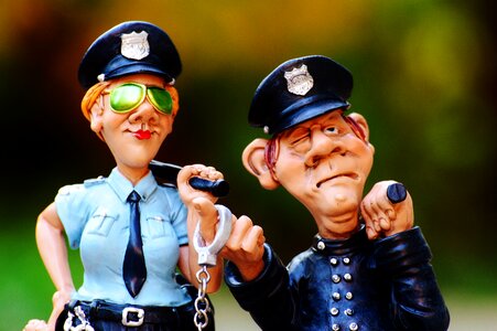 Funny figure police