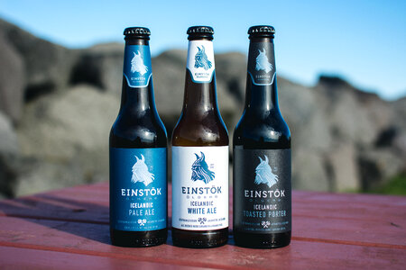 Icelandic crafted bottled beers photo