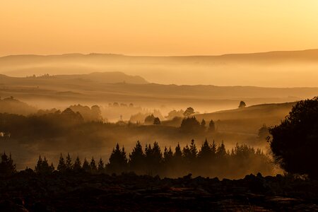 Misty hills haze photo