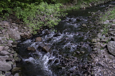 Rapids in the creek at Baxter's Hollow, Wisconsin