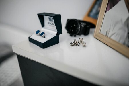 Earrings elegant wristwatch