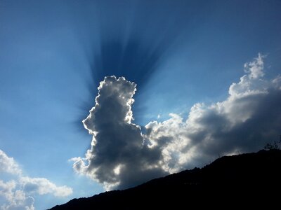 Rays of sunshine ray sky