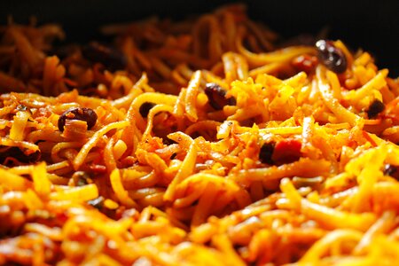 Chinese noodle pan food eat