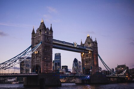 Thames River Bridge in London photo