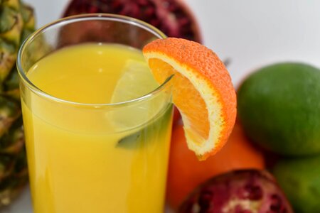 Citrus fresh fruit cocktail photo
