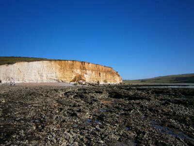 Rock white cliffs united kingdom photo