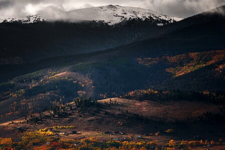 Fog mountain nature photo