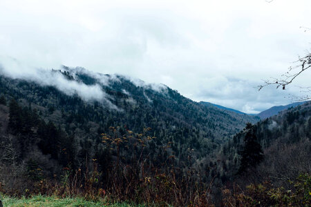 Clouds over Great Smoky Mountains National Park, Tennessee photo