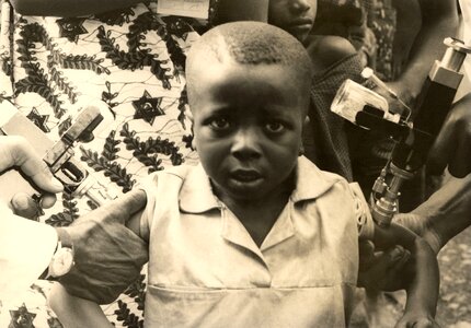 African boy process photo