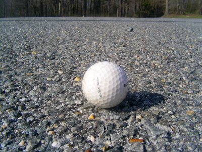 White ball golf photo