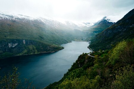 Fog landscape mountains