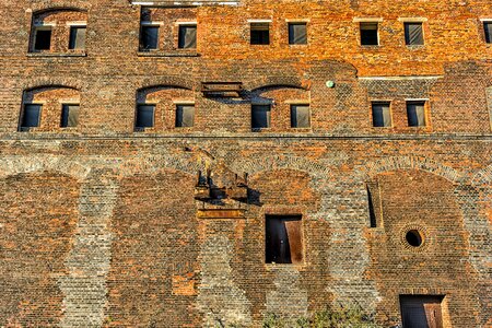 Architecture brick building