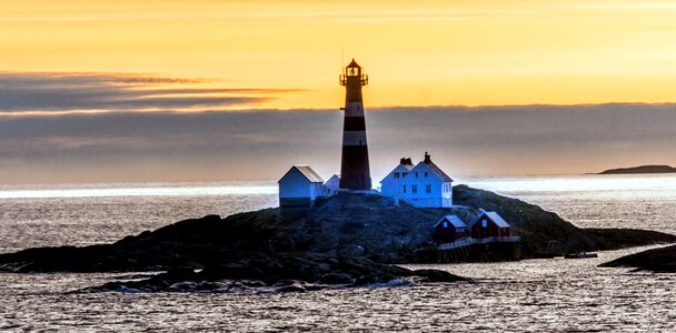 Beach coast lighthouse