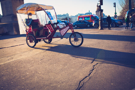 Parisian Cycle Rickshaw photo