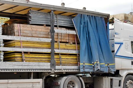 Cargo shipment trailer photo