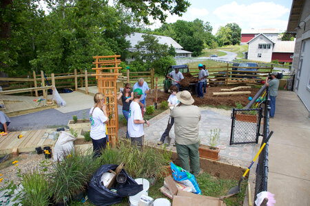 Construction of outdoor classroom-1