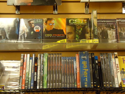 DVD movies display