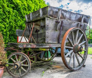 Antique carriage cart photo