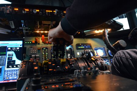 Air Force cabin control room photo