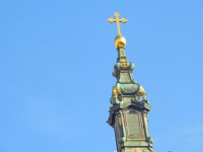 Christianity church tower cross photo