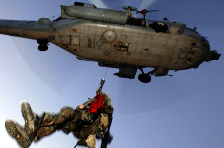 US Navy Helicopter Rescue Demonstration Flight photo