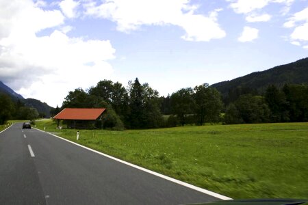 Hill open road