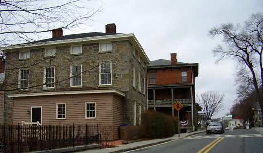 More houses along main street in Port Deposit, Maryland photo