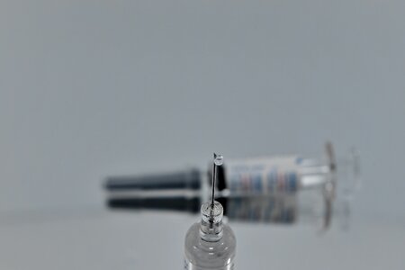 Injection medical care needle photo