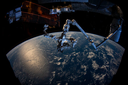 The Canadarm2 robotic arm photo