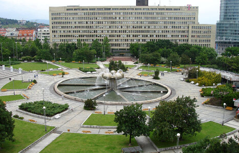 Freedom Square in Bratislava, Slovakia