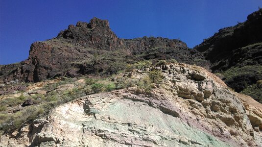 Canary islands mountains rocks photo