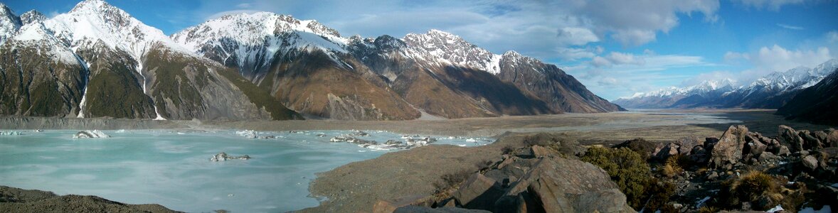 Mountain glacier high mountains photo