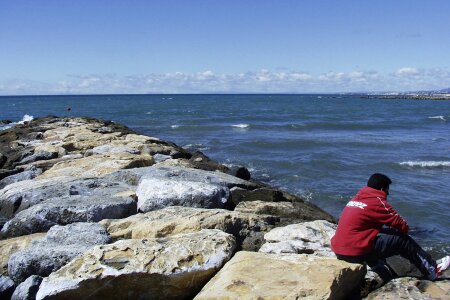 Rocks water mediterranean sea photo